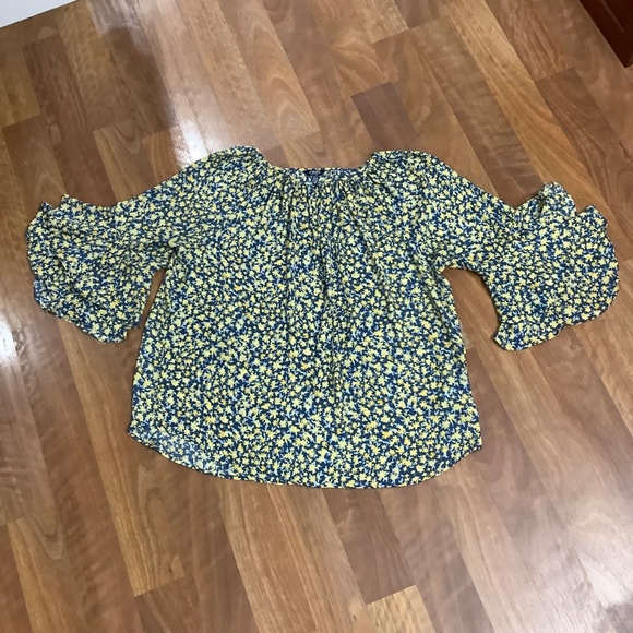 Chaps floral peasant top fits 2X like New! - Picture 11 of 11